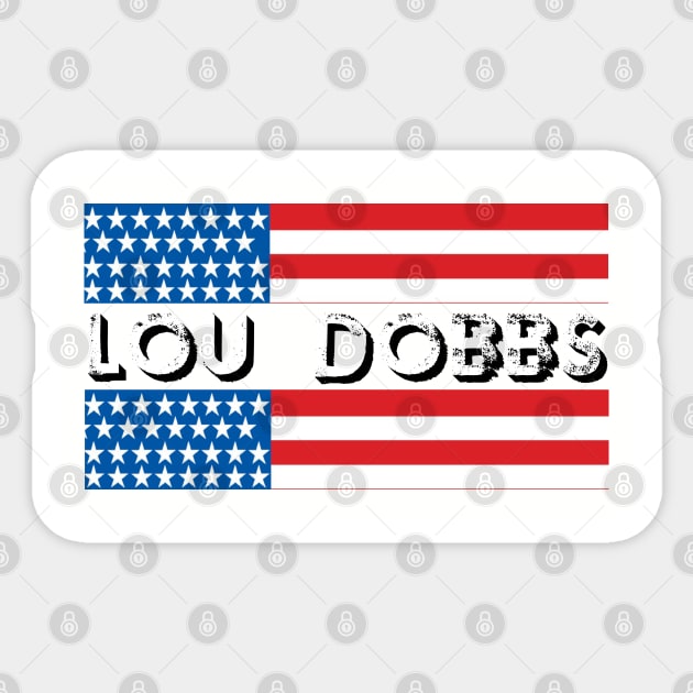 LOU DOBBS design Sticker by Mako Design 